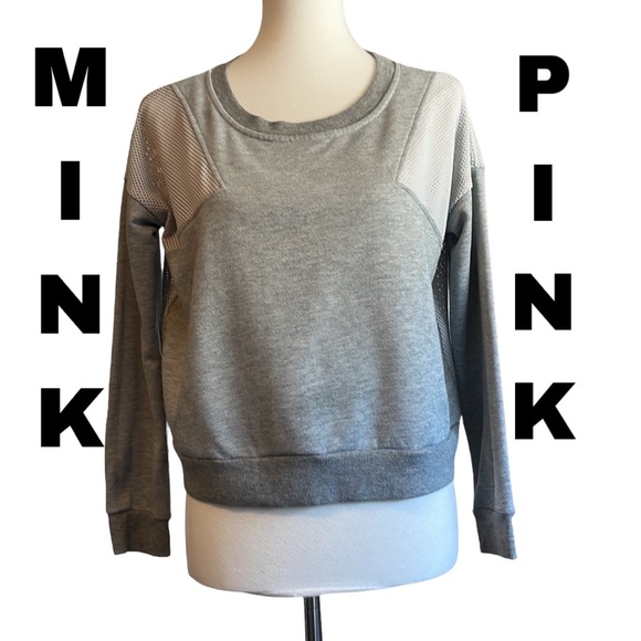 Tops - Mink Pink netted sweatshirt